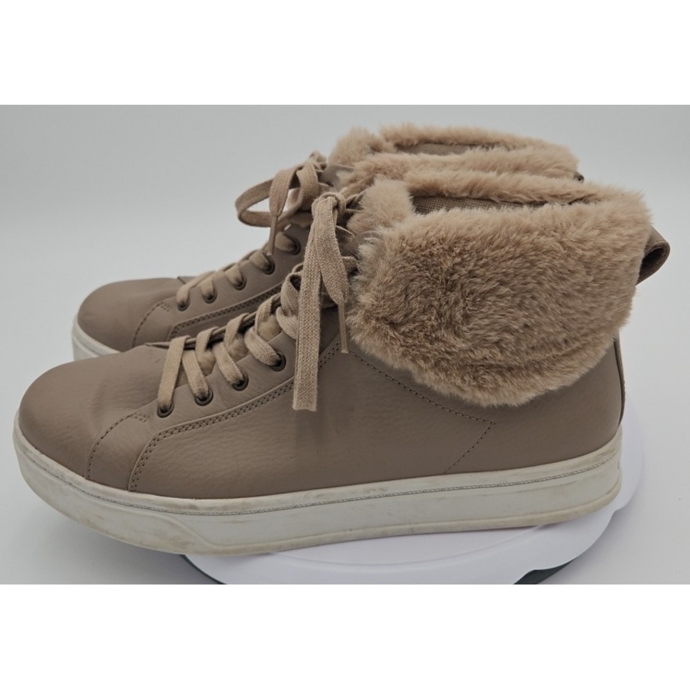 Koolaburra UGG Sundell Fuzz EUC W/11 Chukka Tan Faux Fur High Top Sneaker EUC - Picture 2 of 15